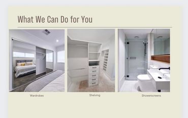Custom Shower Screens  & Wardrobes  
