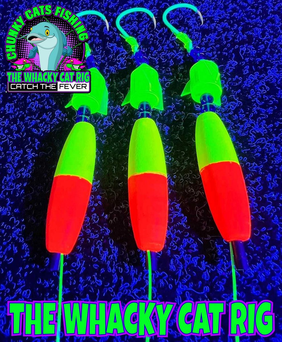THE WHACKY CAT RIG - 2 or 4 Pack, 6/0, 8/0, or 10/0 hook, with 1