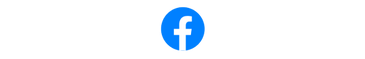 a blue and white facebook logo on a black background