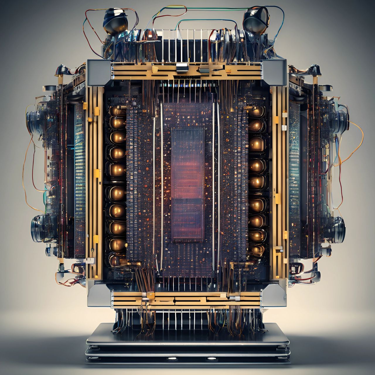 AI-generated image of quantum computer