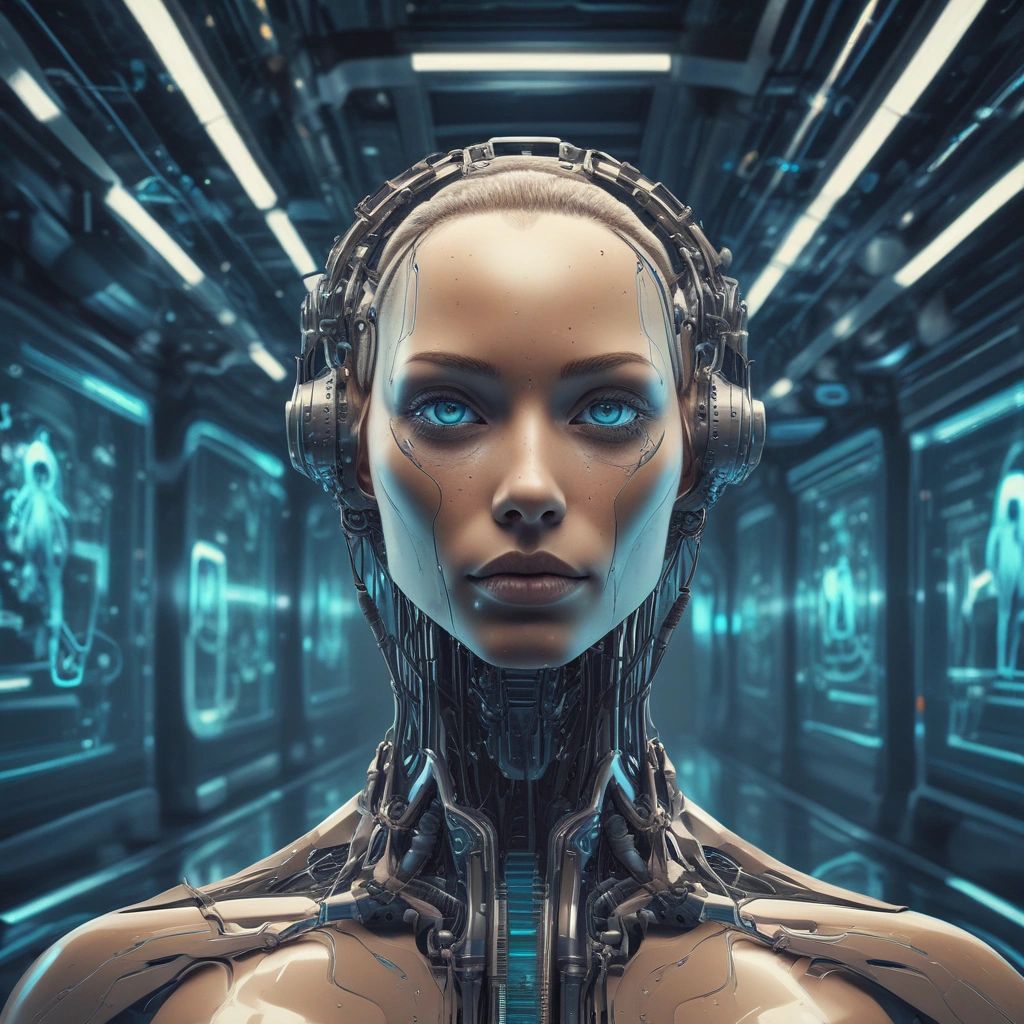 AI-generated image of Humanoid robot AI-generated image of Humanoid robot