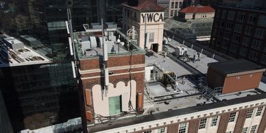 Commercial property with wireless infrastructure under telecom lease agreement.