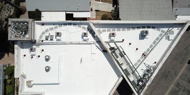 Commercial property with wireless infrastructure under telecom lease agreement