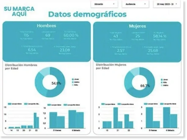 Dashborad de trafico y genero