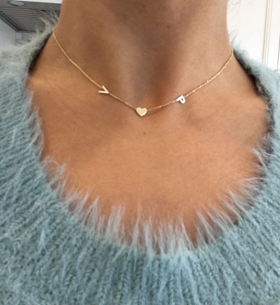 Gold Mini Hearts Initials Necklace gold-mini-hearts-initials-necklace