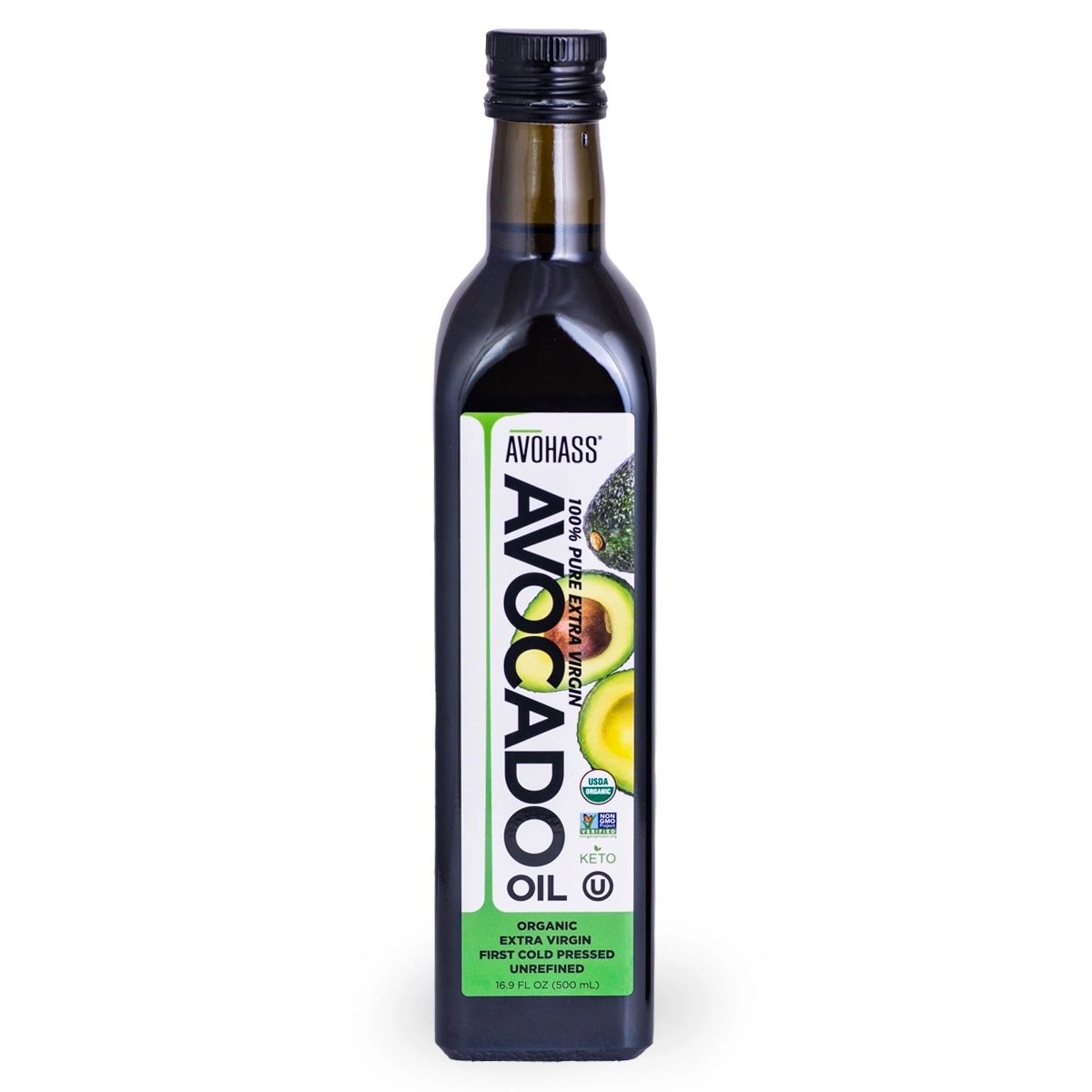 Avohass Mexico USDA Organic Certified Extra Virgin Avocado Oil 16.9 fl