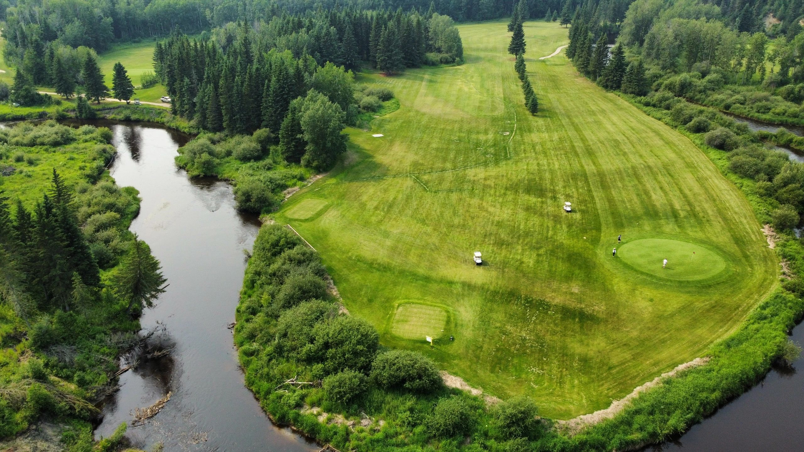 Riverbank Golf RV Park Golf course in Wandering River AB Riverbank Golf RV Park Golf course in Wandering River AB