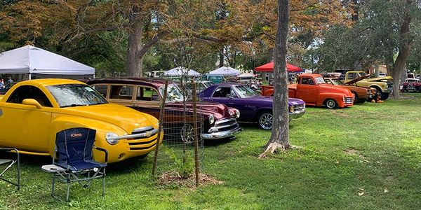 Copperton Town Days view of cars entered into the Car Show,