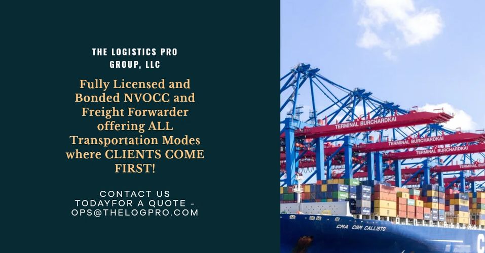 COMPANY OFFERINGS AND CONTACT INFORMATION WITH VESSEL AND PORT CRANES LOADING FREIGHT CONTAINERS