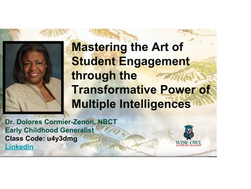 Presentation slide on mastering student engagement using multiple intelligences.