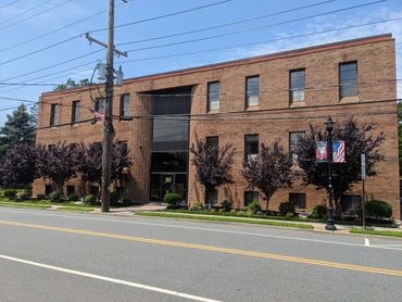 Front of building, street view