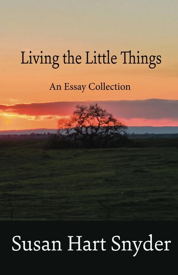 Book cover featuring a sunset and a tree.