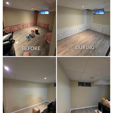 Drywall repair from water damge.