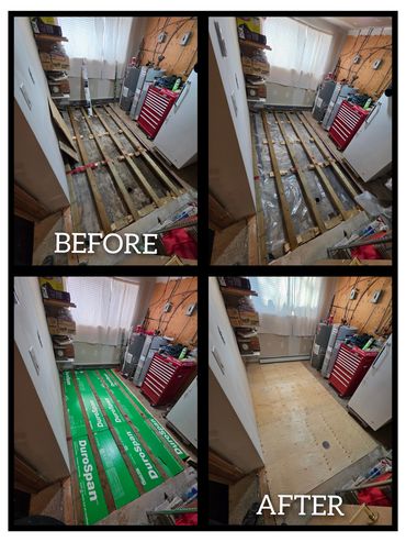 Repairing Subfloor after Sewer Back Up.