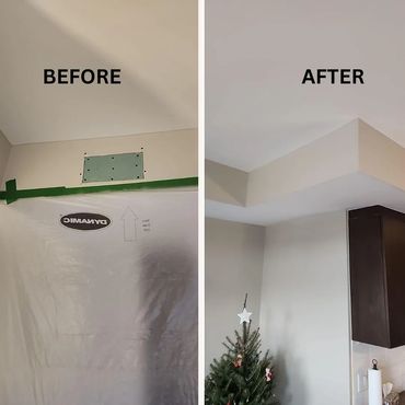 Drywall repair and interior painting in condo.