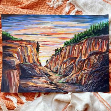 "Kaleidoscope Canyon" 
Canvas/Acrylic
11*14 (custom sizes available)
For Sale (contact for details)