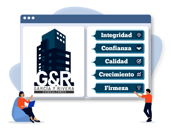 Logo de GYR Consultores.
Nuestros principios Integridad, Confianza, Calidad, Crecimiento y  Firmeza