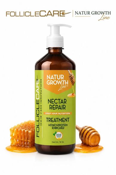 Designed to revitalize over-processed strands. Infused with natural honey, essential proteins, and a