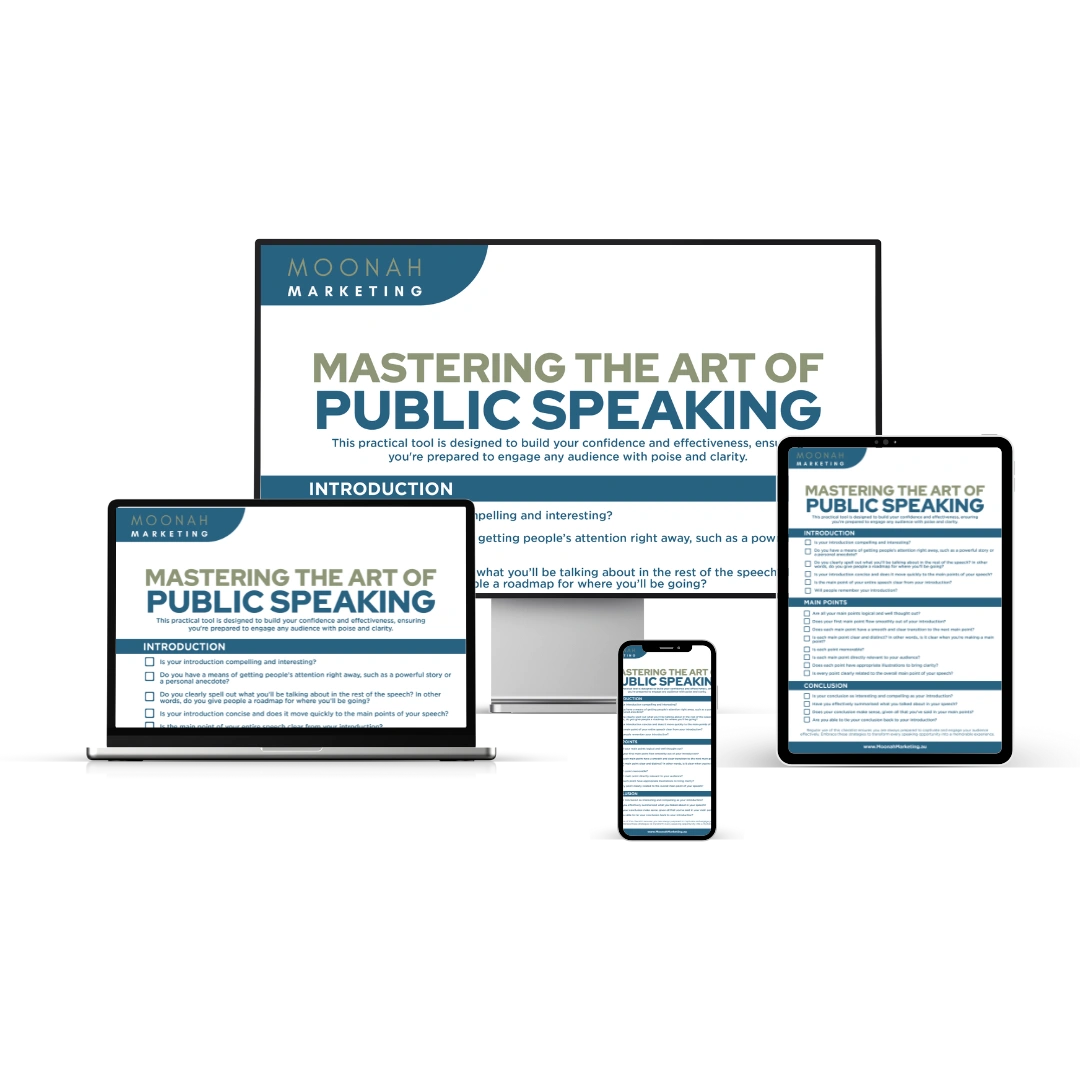 Mastering the Art of Public Speaking Checklist