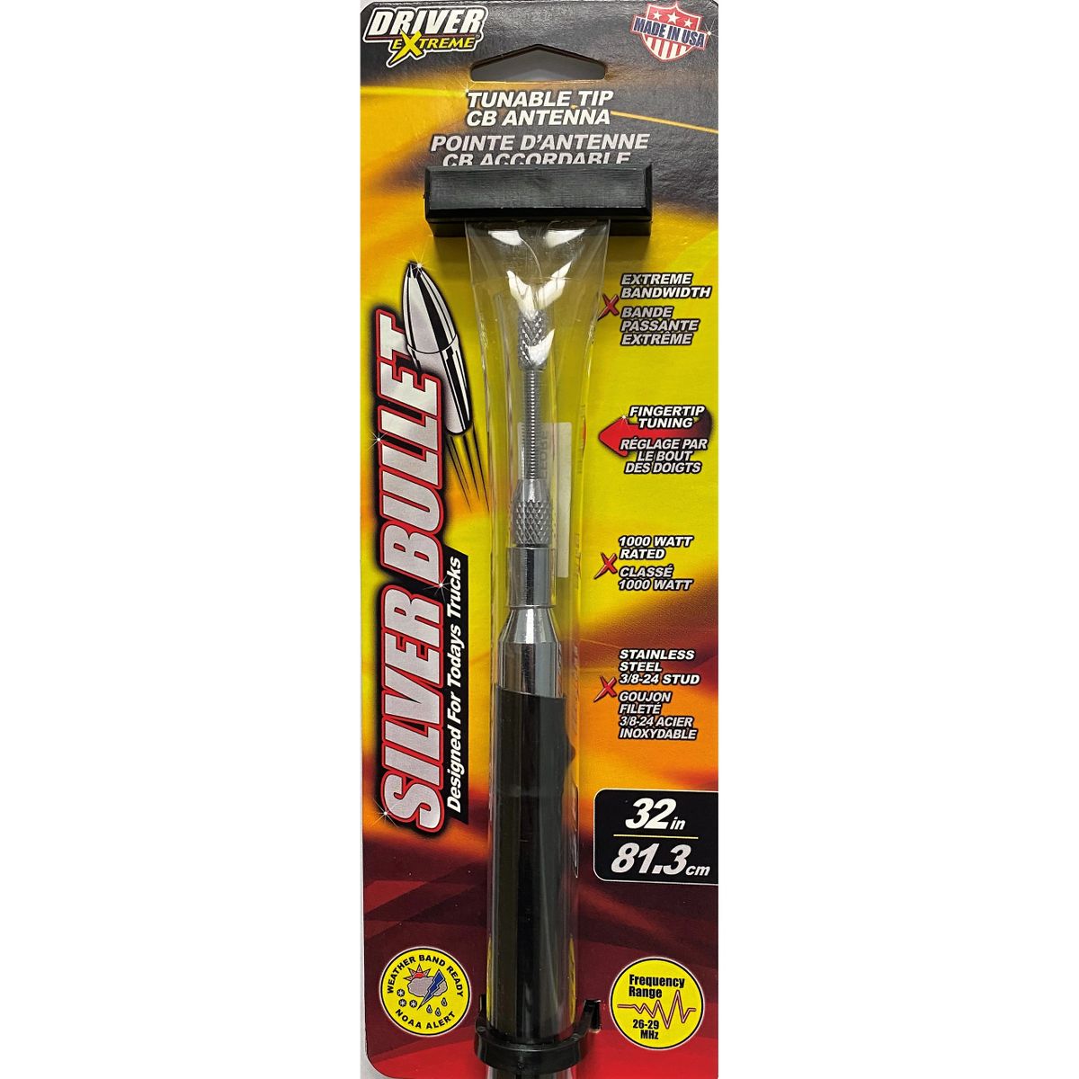 Driver Extreme DRX4321 Silver Bullet 32 Tuneable Tip 1,000 Watt Black