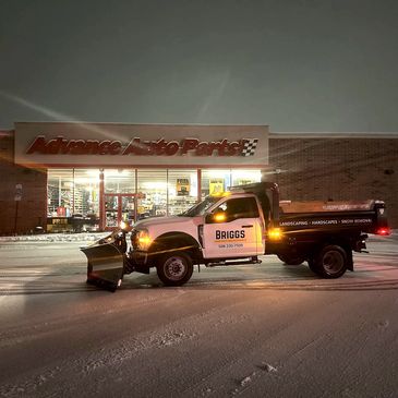 Snow plowing and ice management for commercial sites