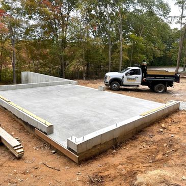 Concrete garage floor and concrete basements floor in Massachusetts