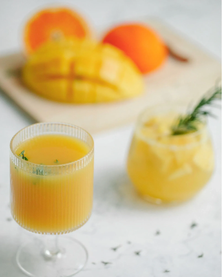 Ginger, Mango & Orange Juice