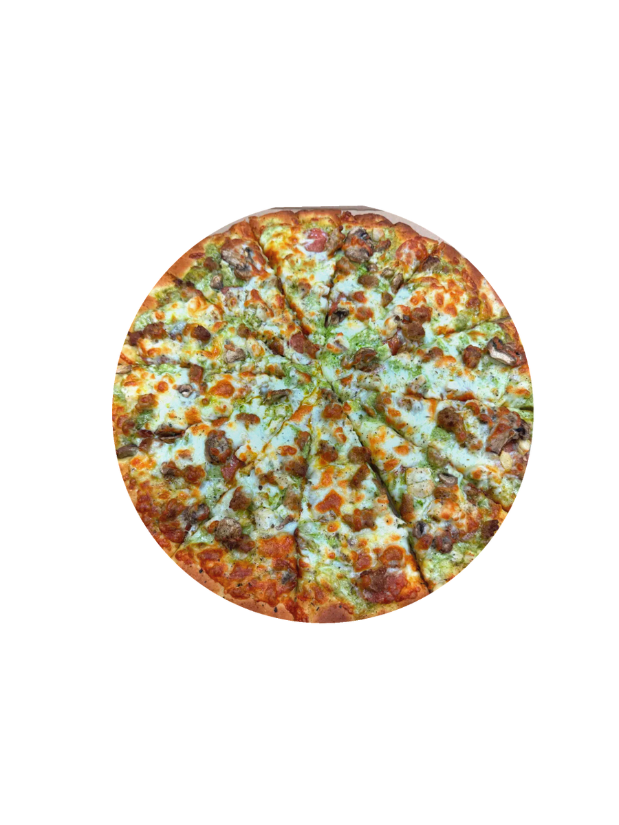 CHICKEN PESTO ALFREDO GARLIC SAUCE