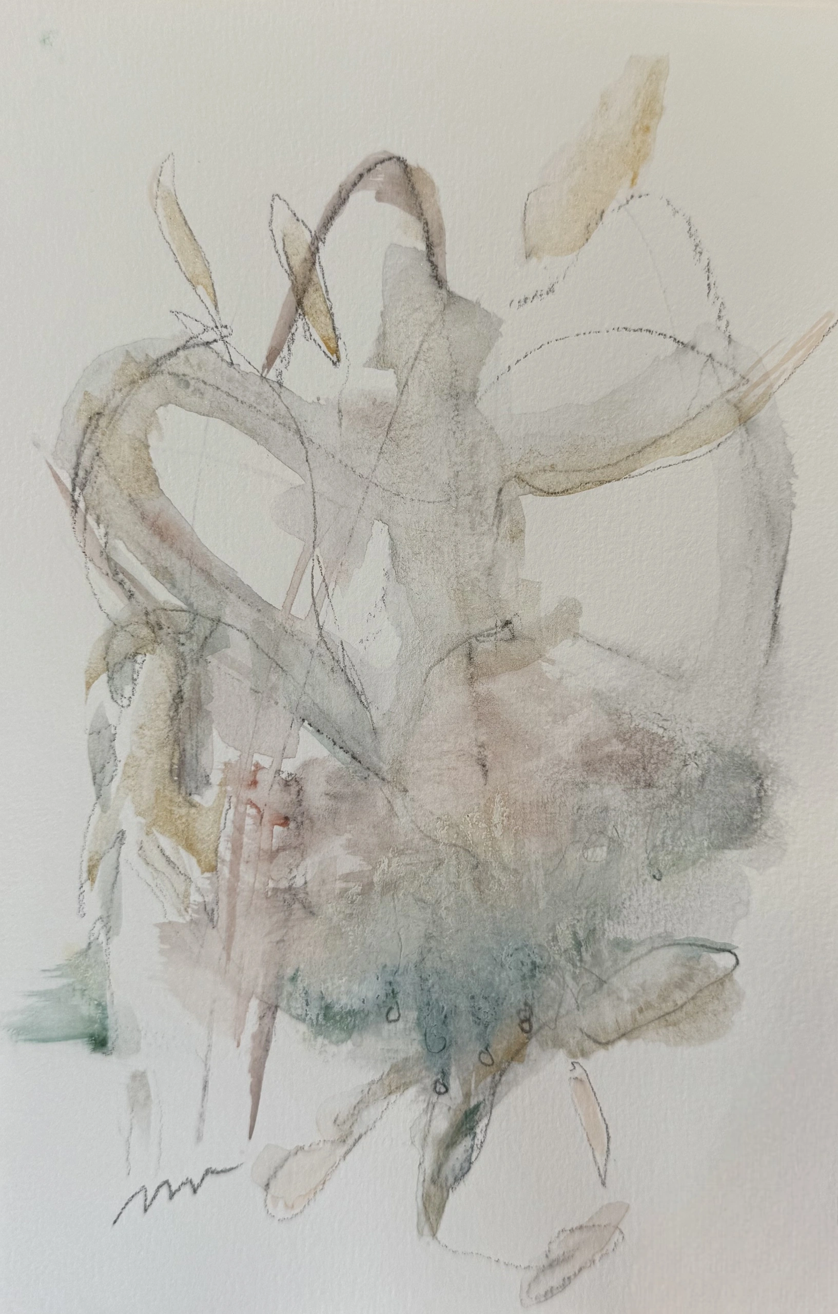 The Dance and the dancer series l
Watercolor on paper
5.5x8.5”
