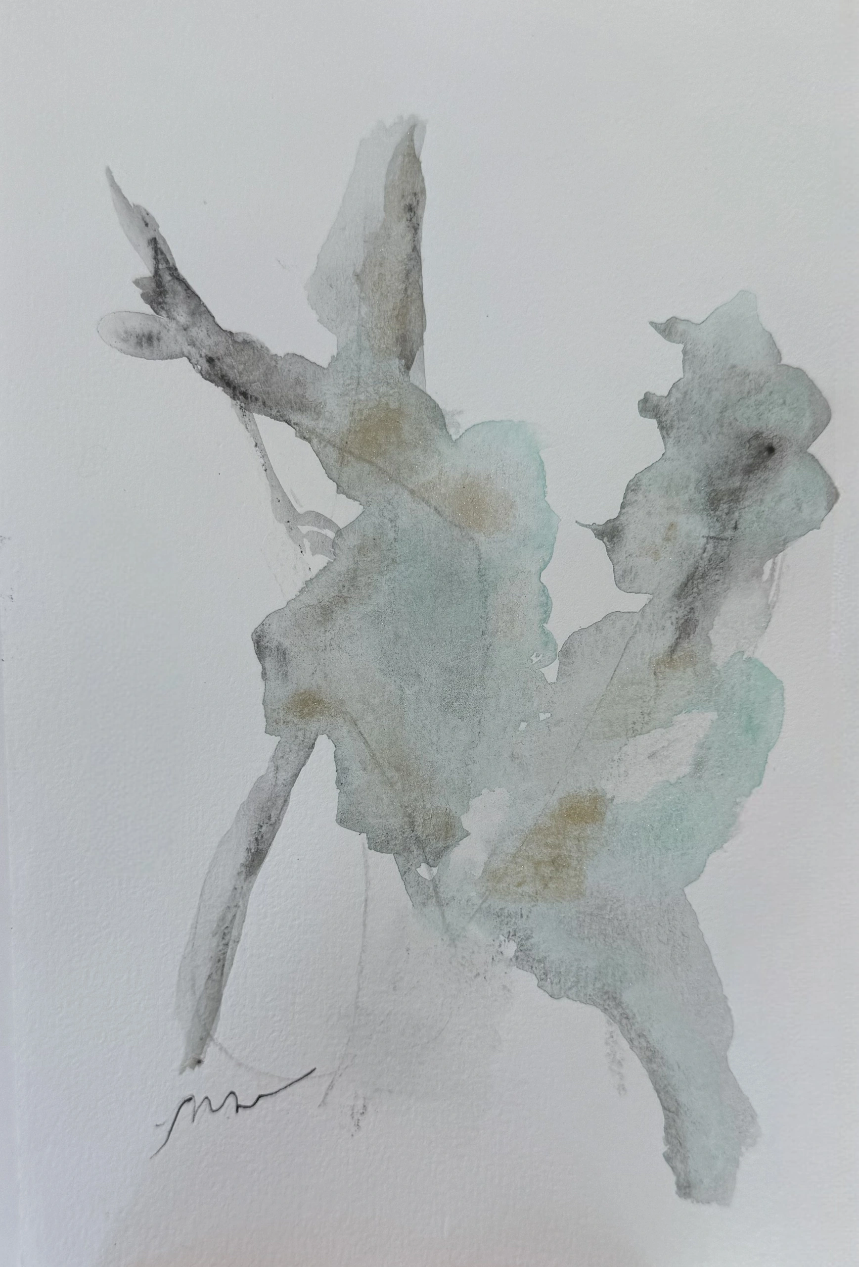 The Dance and the dancer series l
Watercolor on paper
5.5x8.5”
