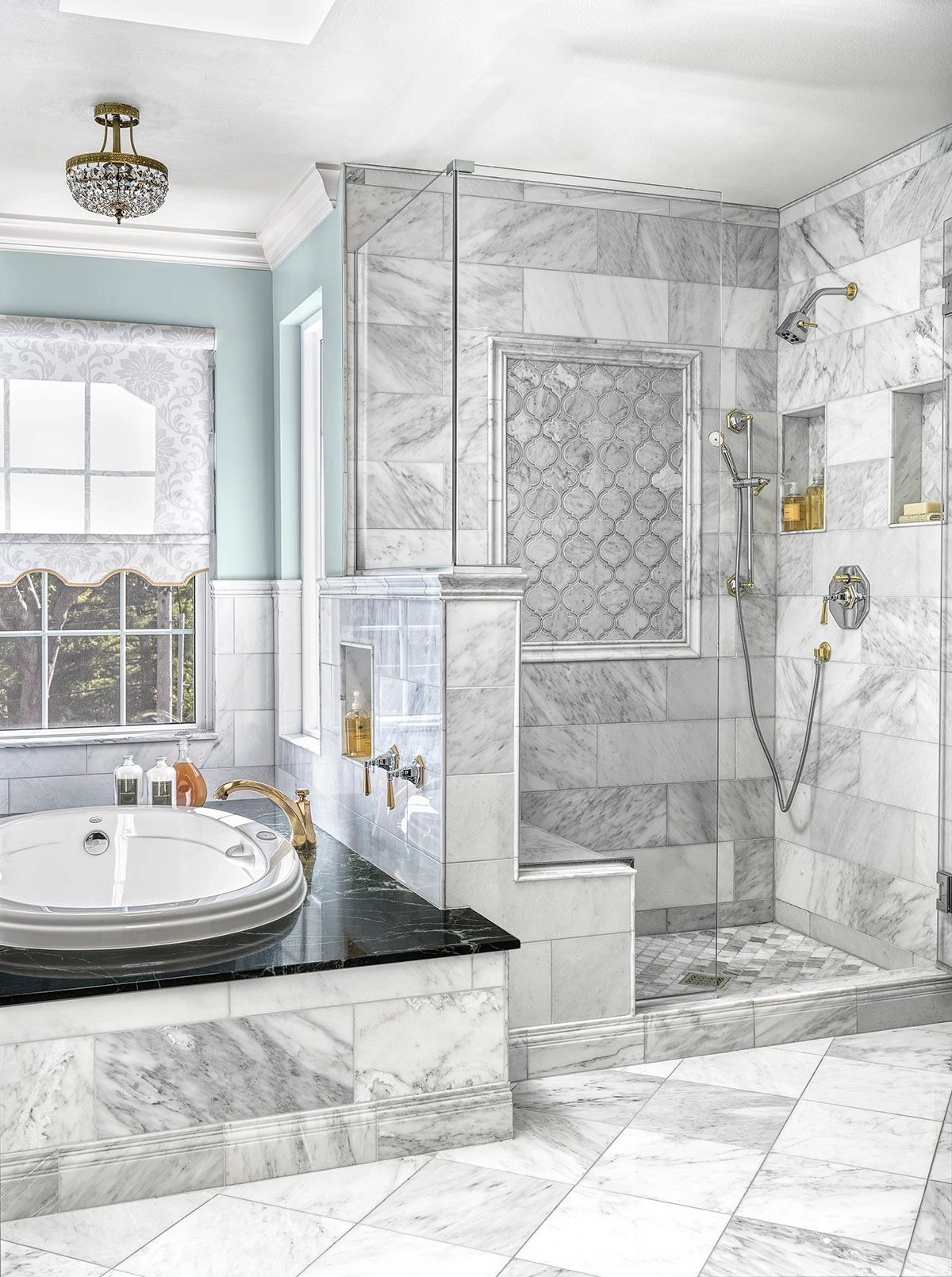 Marble bathroom