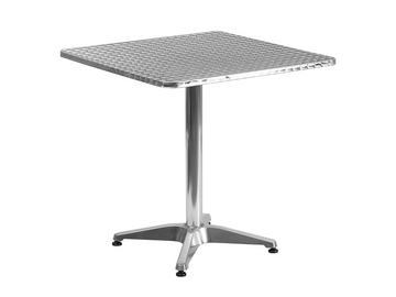 27 inch aluminium outdoor table on single pole