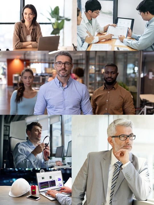 Professional services collage