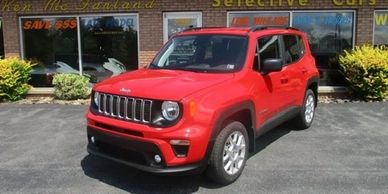 Red 2022 Jeep Renegade Latitude 4x4
