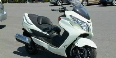 White 2012 Suzuki Burgman