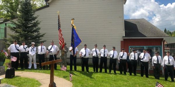 At our post Veteran Memorial in Tannersville 