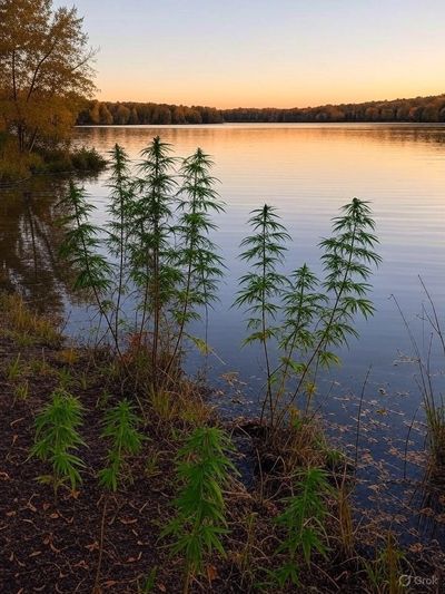 Evoke the spirit of legal Minnesota home growing with this artistic render of cannabis seeds 