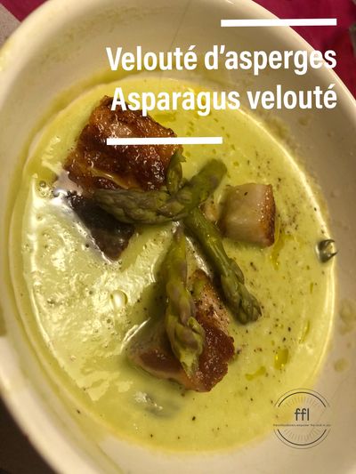 Velouté d’asperges
Asparagus soup