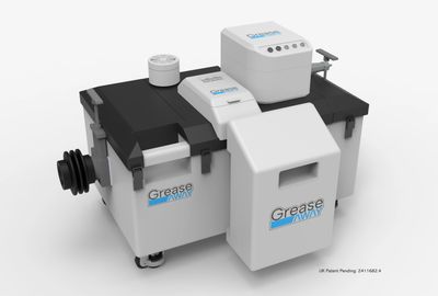 GreaseAway CAD drawing of the automatic grease trap