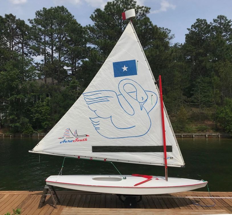 Various AeroSouth parts on the company's SunFish testbed sailboat.