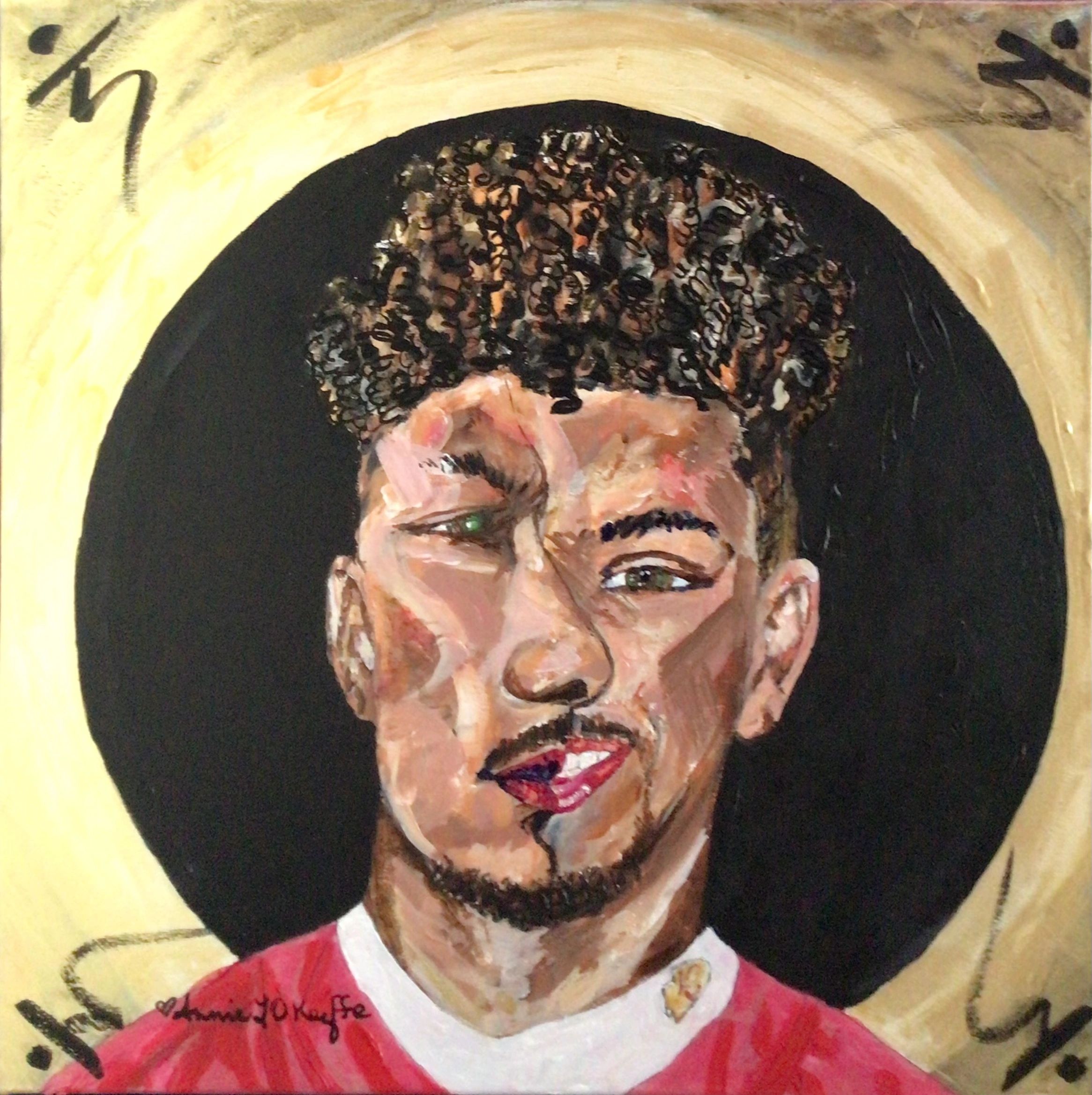 St Patrick MAHOMES the golden boy: chakra series Manipura