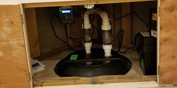 Sump pump custom installation