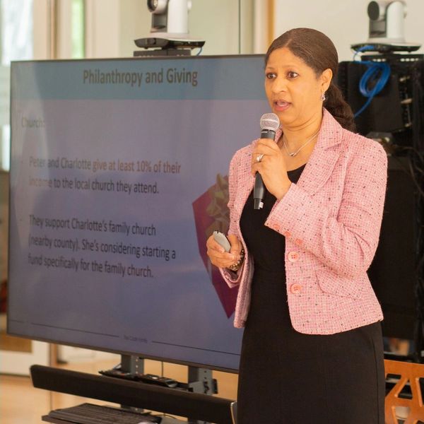 Photo credit: Aquanetta Betts speaking - the Community Foundation of Greater Memphis May 2023 event 