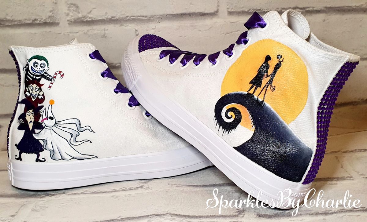 The Nightmare Before Christmas Wedding Converse Shoes