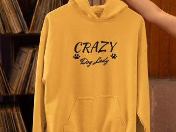 Crazy dog lady hoodie 