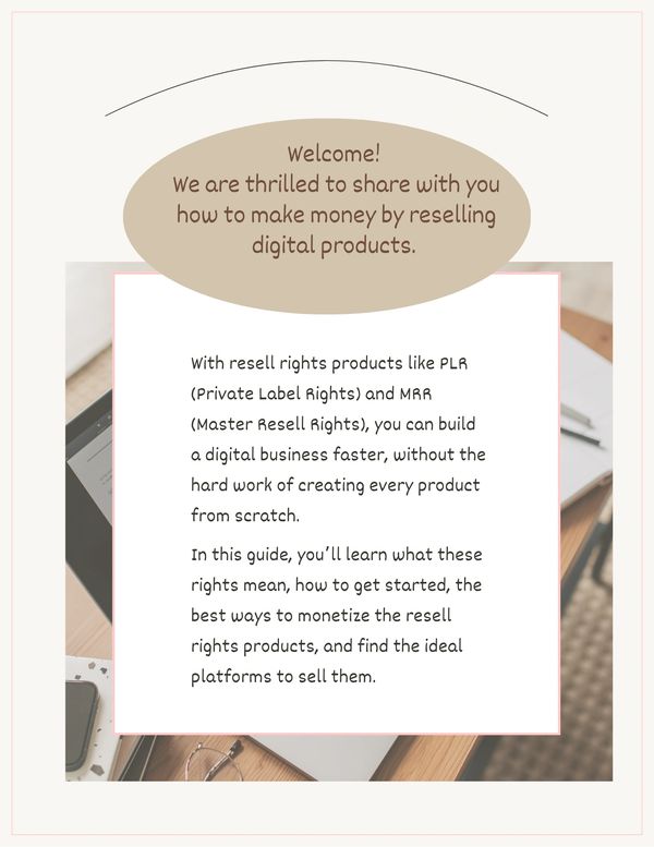 This playbook is perfect for anyone who wants to sell digital products they didn't have to create.
