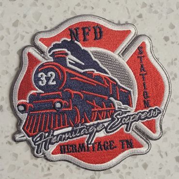 Embroidered Patch for Nashville Fire Department Station 32.