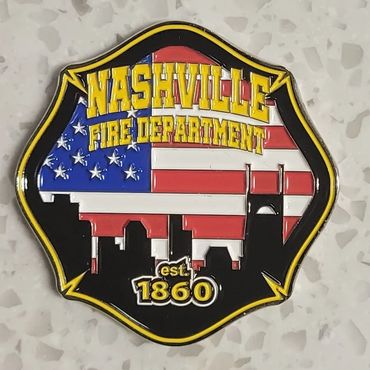 Challenge coin for the Nashville Fire Department. 