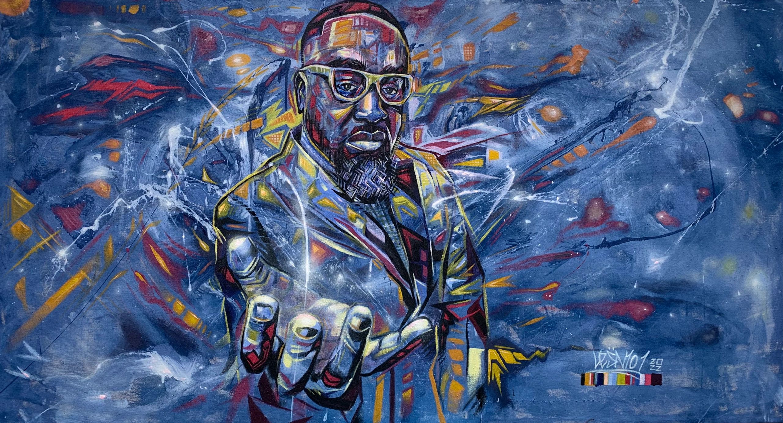 Symphony of Emotions 2022
44in x 80in
Spraypaint & Acrylic on canvas