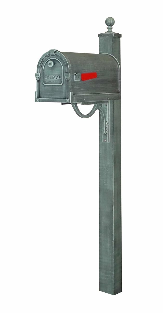 Savannah Curbside Mailbox with Springfield Mailbox Post